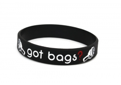 Silicone wristband | GOT BAGS? | black