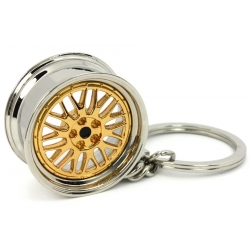 LM wheel keychain | gold