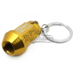 D1 wheel nut keychain | Gold