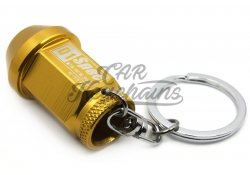 D1 wheel nut keychain | Gold