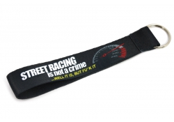 Short Lanyard | Street Racing is not a Crime | grey