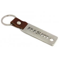 NISMO keychain | Stainless steel + leather