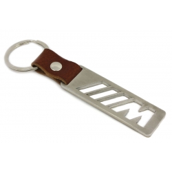 M-POWER BMW keychain | Stainless steel + leather