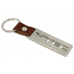 VTEC Honda keychain | Stainless steel + leather